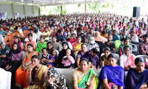 A view of village volunteers