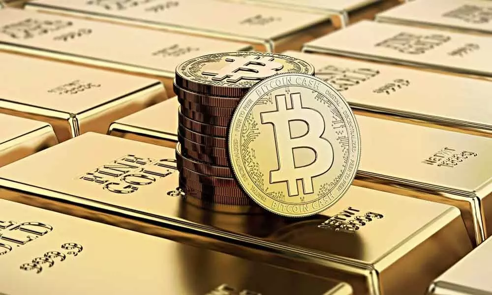 Bitcoins & Gold Representational Image