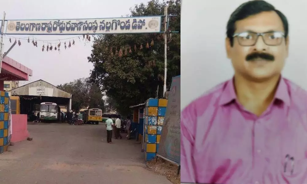 Nalgonda bus depot and RTC Nalgonda Regional Manager Rajendra Prasad