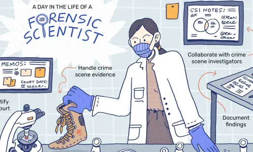 How do police forensic experts probe a case?