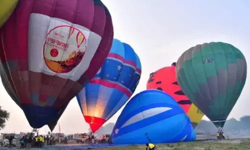 The Varanasi hot air balloon festival