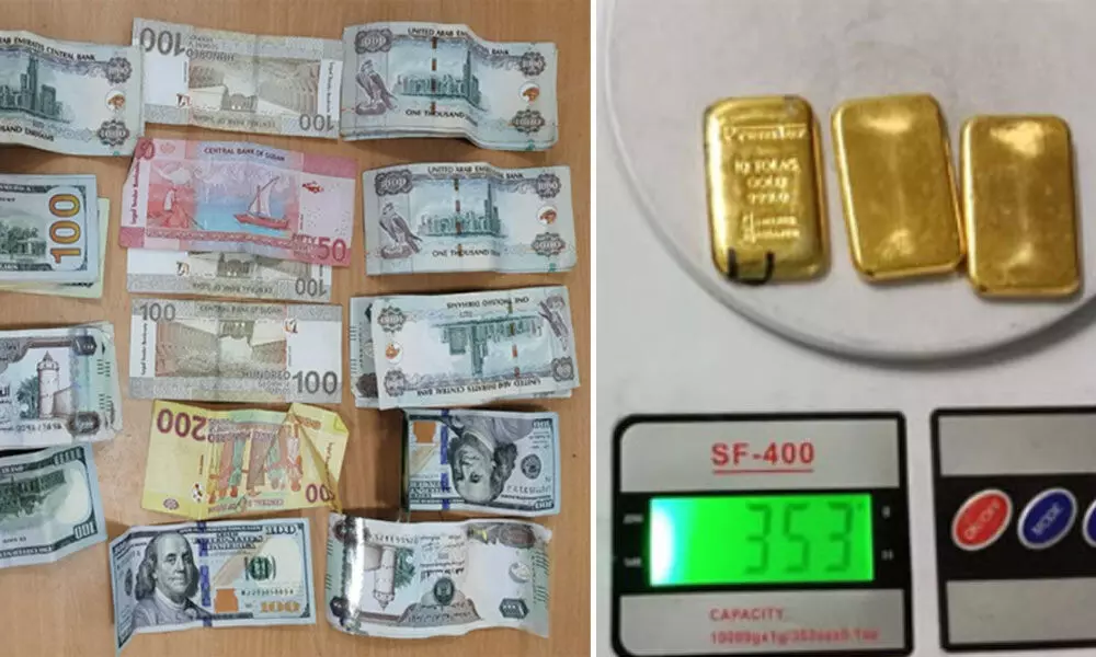 Rs 29 lakh worth foreign currency, gold seized from three women at Hyderabad airport