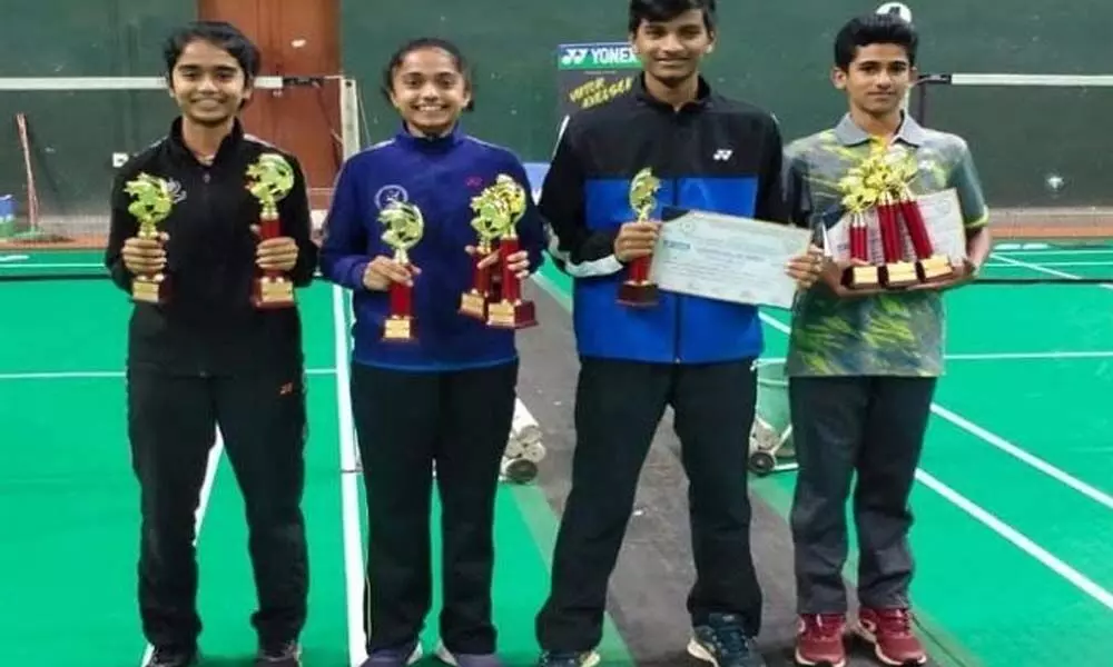 INS Sports Academy students excel in badminton