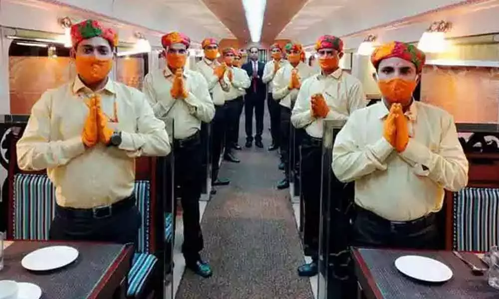 Ramayan Express staff saffron uniform changed after protest