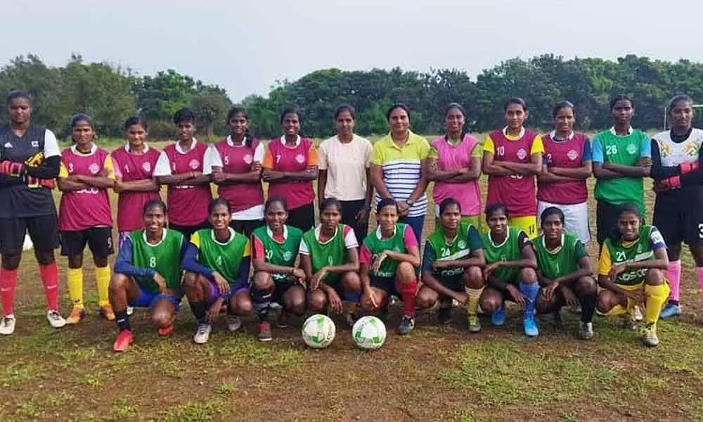 Tamil Nadu womens football squad is hard at work preparing for the 26th senior womens national football tournament