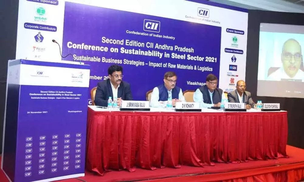 Chairman of CII National Steel Committee and Joint Managing Director and Group CFO MVS Seshagiri Rao