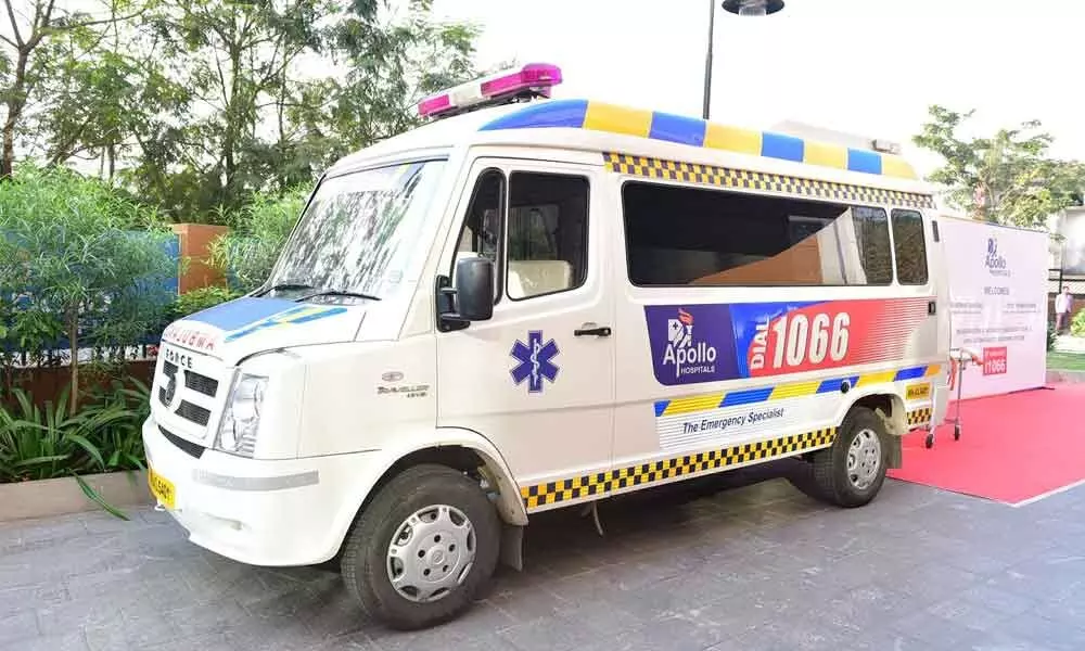 Apollo Hospitals announces free ambulance services for emergencies