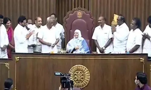 YSRCP MLC Zakia Khanam takes charge as Legislative Council chairperson, thanks YS Jagan