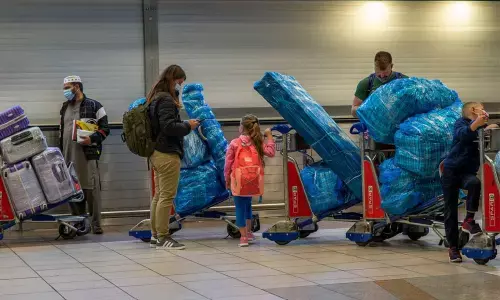 Families stuck after sudden decision to ban flights