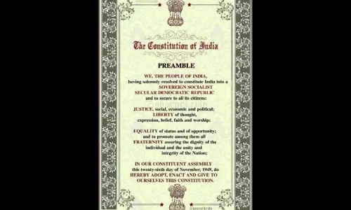 Reciting Preamble is not a crime