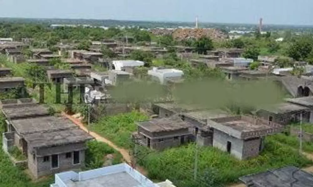 A view of the Indiramma housing project in Anantapur district