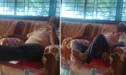 Video shows Congress leader Gopalakrishna conversing with another person