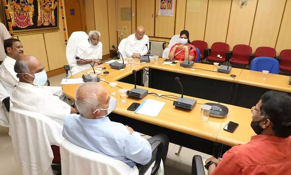 TTD chairman Y V Subba Reddy on Friday holds a meeting with experts from IIT New Delhi and TTD engineering officials on restoration of second ghat road which was damaged due to landslides