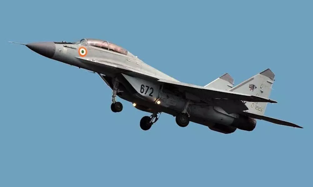 A view of MiG-29K aircraft