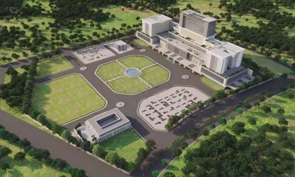 Proposed blueprint of the multi super-speciality hospital in Warangal
