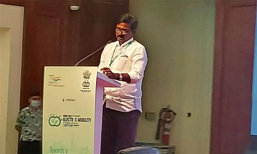 Transport Minister Puvvada Ajay Kumar speaking at a high-level ministerial round-table conference in Goa on Saturday