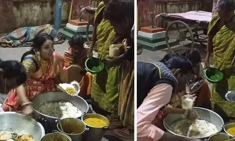 Woman From Bengal Distributed Leftover Food From Wedding