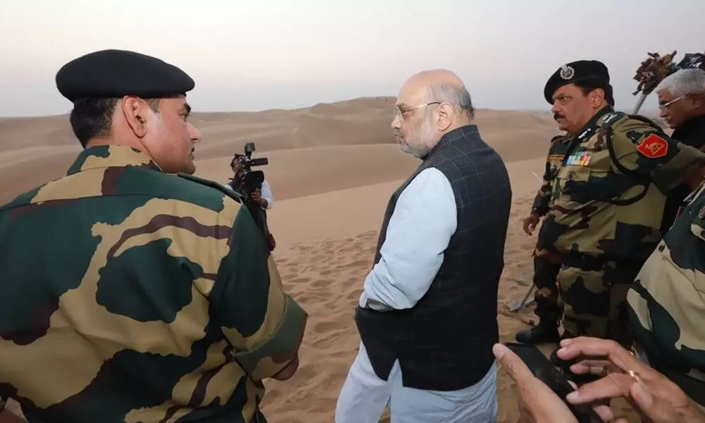 Union Home Minister Amit Shah in Jaisalmer