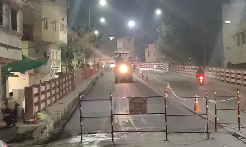 Jamai Osmania flyover road gets re-carpeted