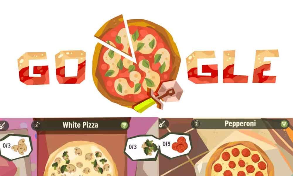 Google celebra a história da pizza com Doodle interativo nesta