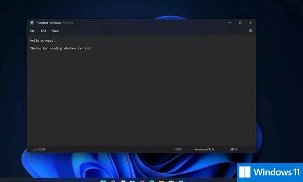 Microsoft Releases Dark Mode Notepad for Windows 11 Insiders