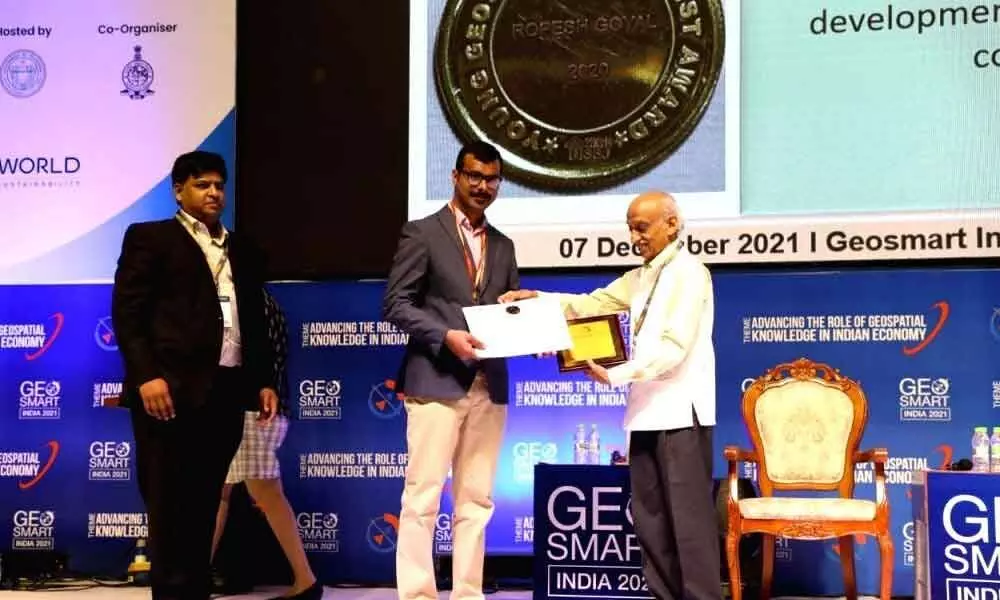 IIT-Kanpur scholar wins Young Geospatial Scientist award