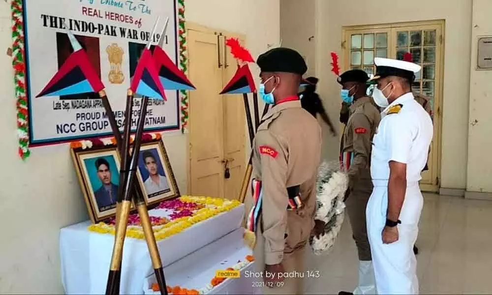 A felicitation ceremony, Vijaya Shrankhala, held in Visakhapatnam on Thursday
