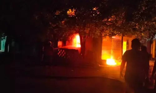 Fire broke out in a company