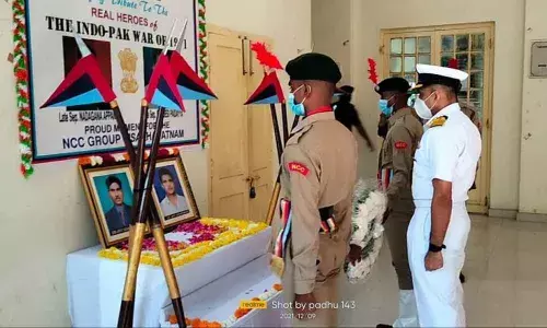 A felicitation ceremony, Vijaya Shrankhala, held in Visakhapatnam on Thursday