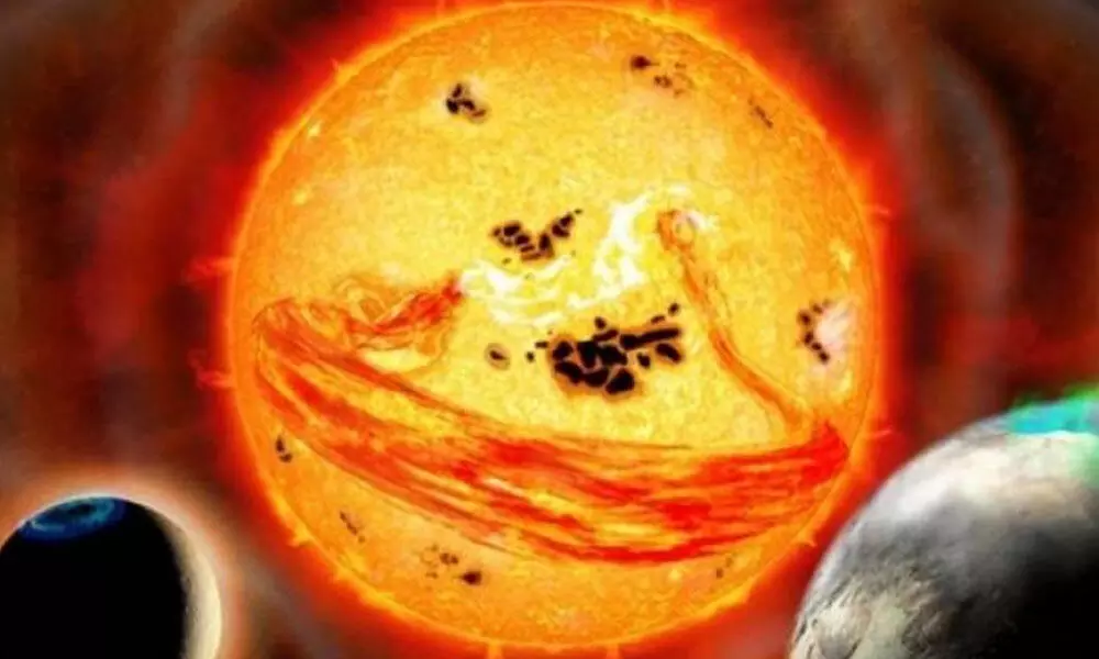 Sun-like star explosion with dangerous flares is a warning for the Earth