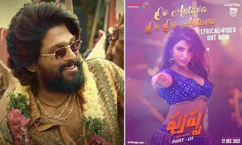 The lyrical video of Samantha’s special song “Oo Antava Oo Oo Antava…” is dropped on social media!