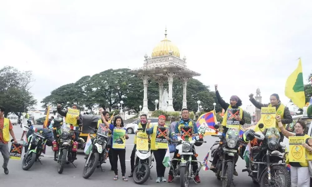 Tibetan Youth Congress organises bike rally