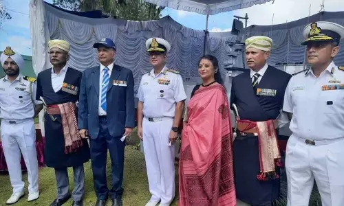 INS Shivalik model warship unveiled