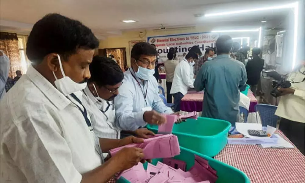 Counting of votes for local bodies MLC election underway