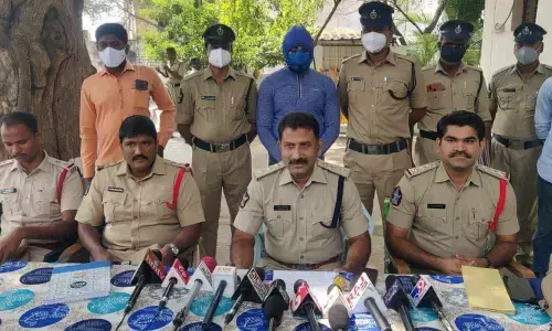 DSP N Sudhakar Reddy speaking to media in Chittoor on Wednesday