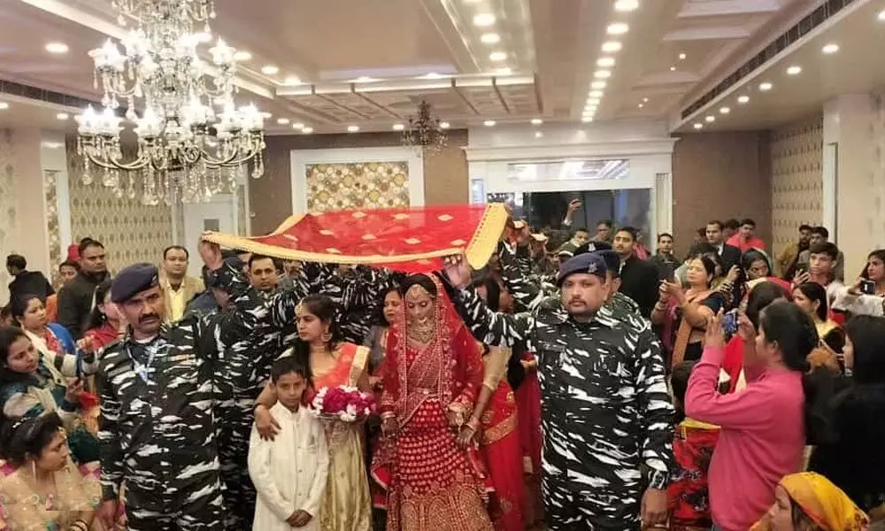 Watch The Trending Video Of Jawans From The CRPF Attending The Wedding Of A Martyred Soldiers Sister
