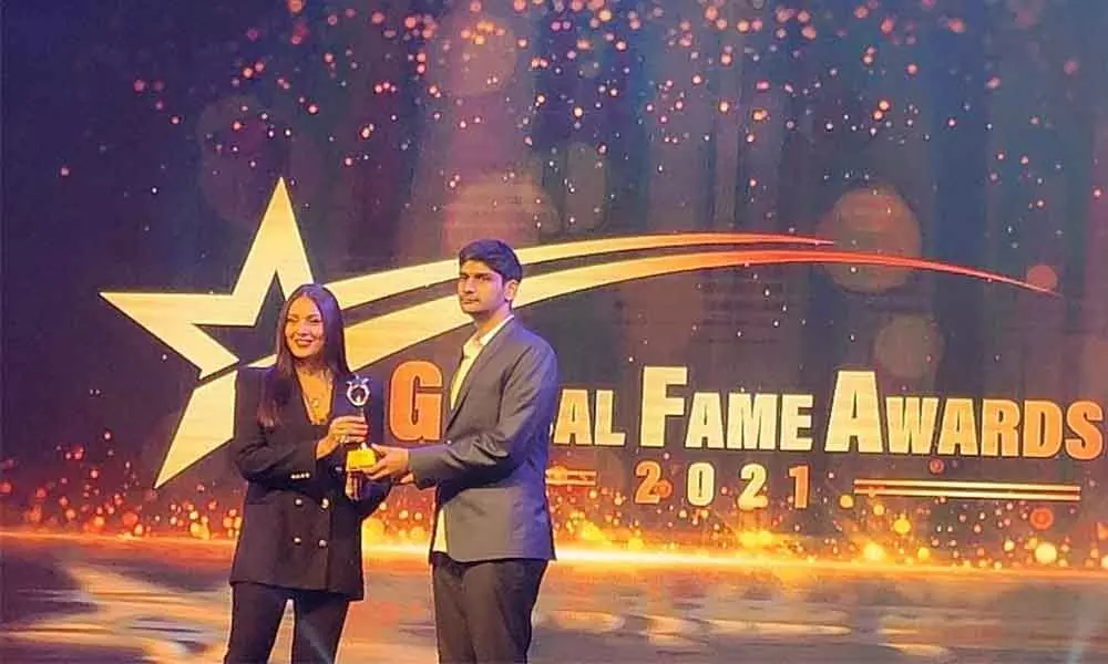 Ongole: Divyesh Yeluri receives Global Fame Award