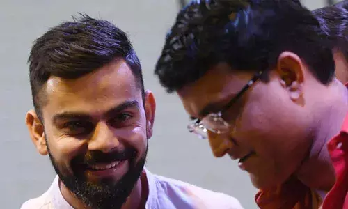 BCCI president Sourav Ganguly with India Test captain Virat Kohli
