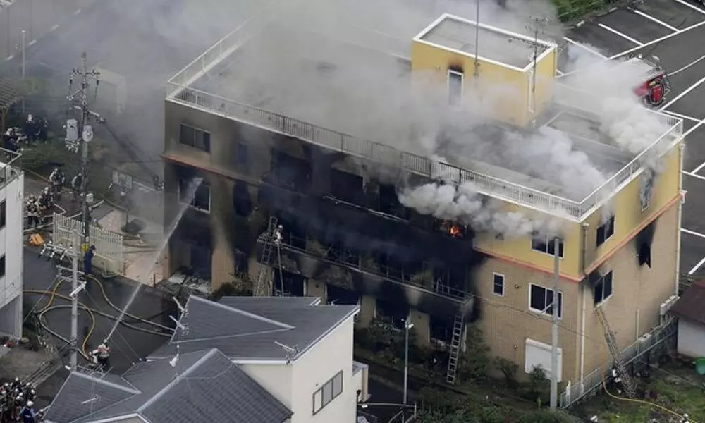 3 dead in Japan building fire, arson suspected