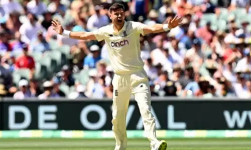 Ashes, 2nd Test: Smith and Carey reach half-centuries before falling to Anderson