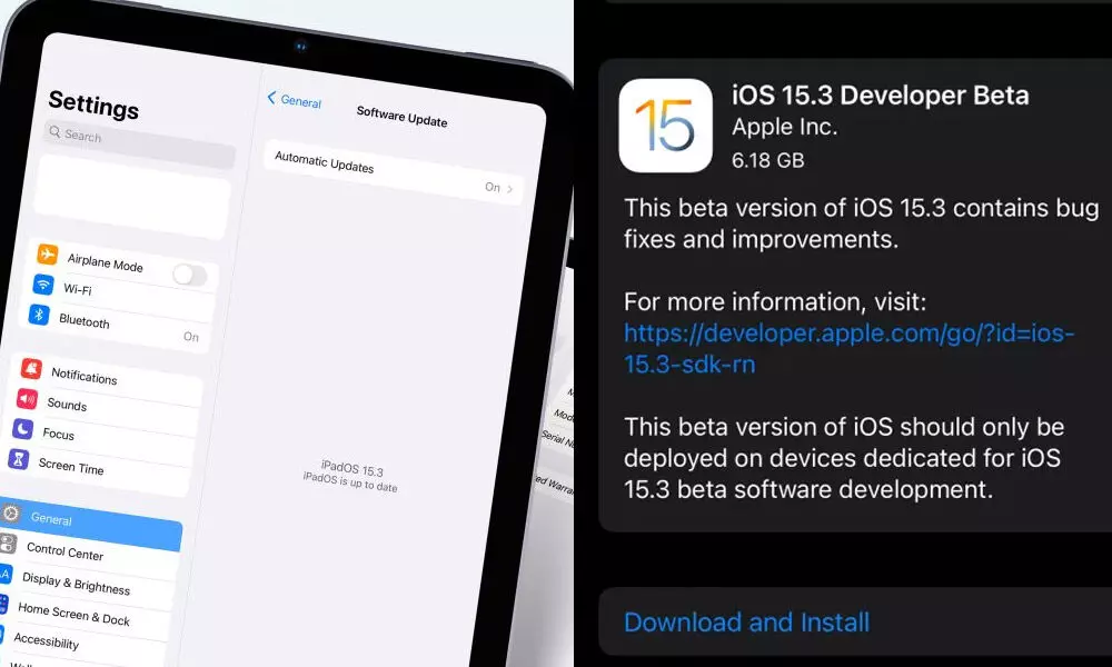 iOS 15.3 beta 1 to roll out to developers