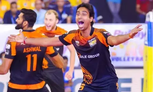 Visakhapatnam-based volleyball player P Prashant