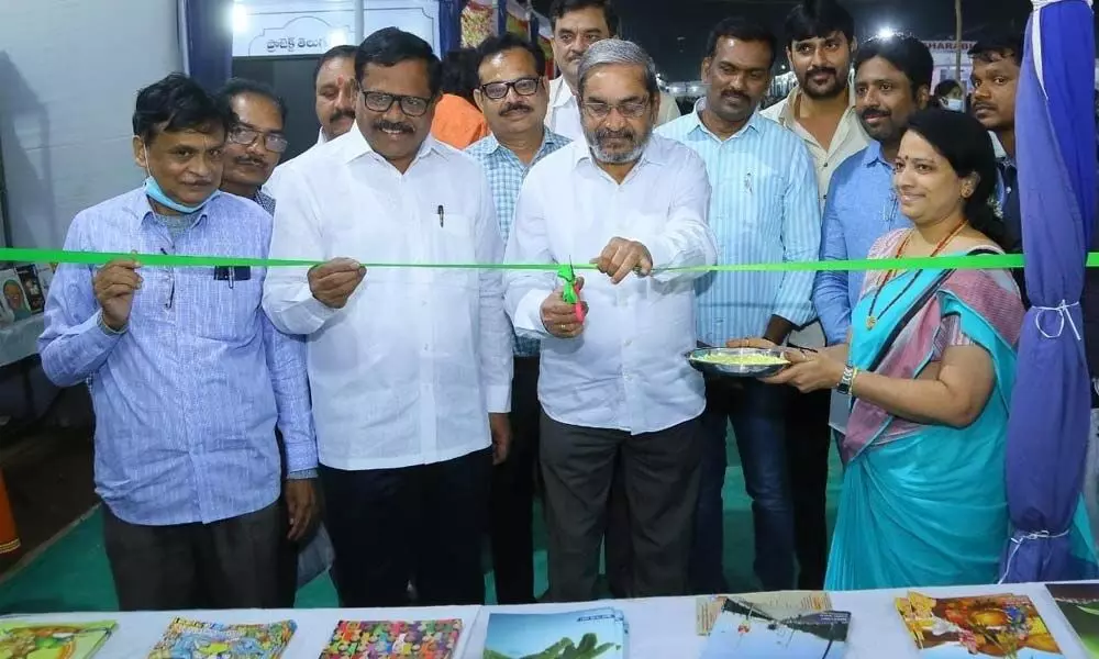 Telangana Jagruti stalls opened at Hyderabad Book Fair