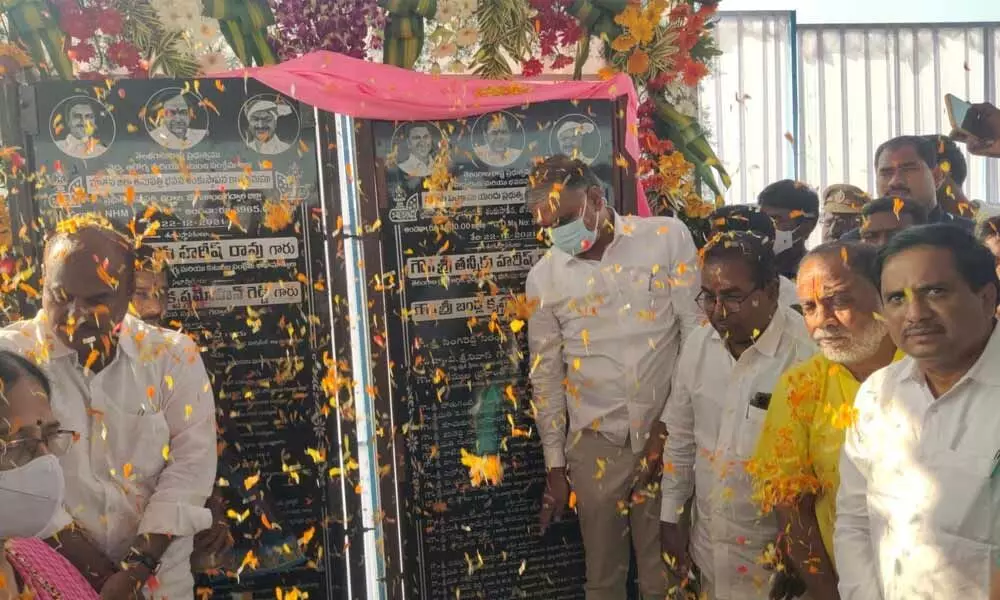 Health Minister  T Harish Rao laying foundation stone for 300-bed hospital in Gadwal On Wednesday