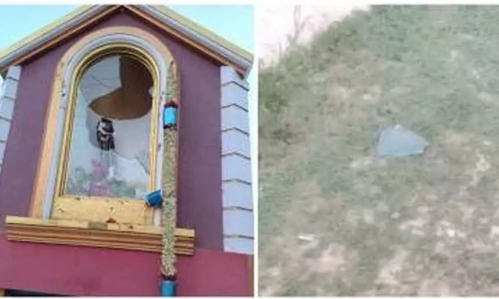 A church in Karnatakas Chikkaballapur district was attacked by miscreants.
