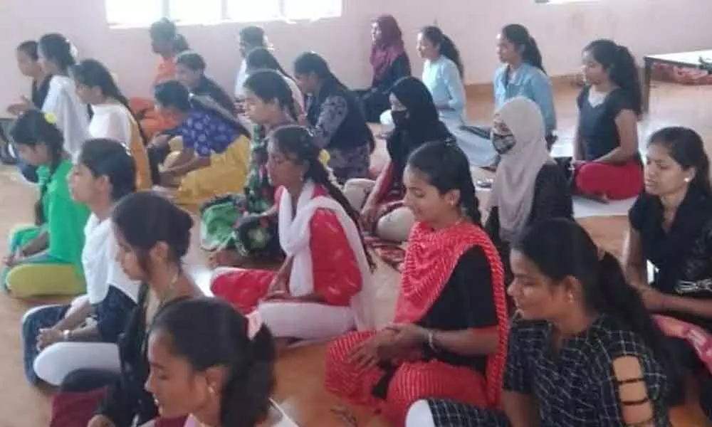 RIAS conducts yoga session for students