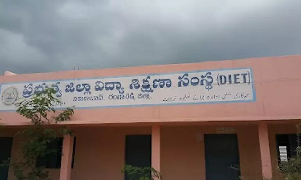 Students turn teachers in DIET institute, Vikarabad