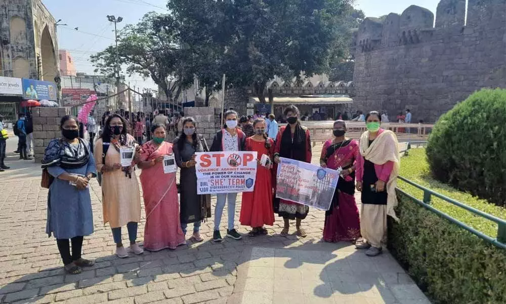 SHE Teams conducts awareness drive against  harassment