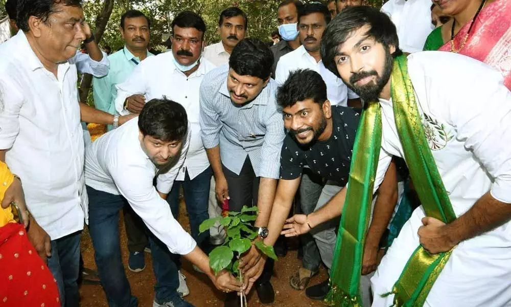 MP, actors plant saplings under Green India Challenge