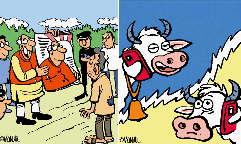 Hans Editorial cartoons by Manjul [Dec 20 - Dec 24]